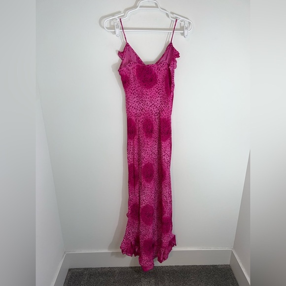 Vintage sequin detail Elegant Pink Sleeveless Dress medium - Picture 14 of 14
